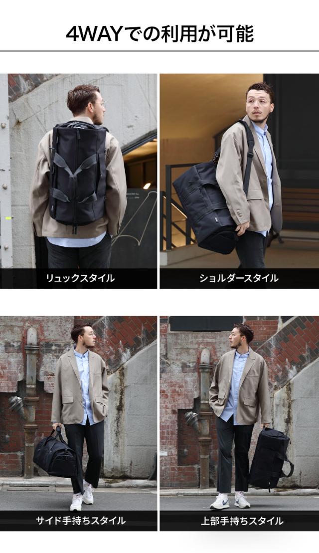 Evoon マルチボストンバッグ 4WAY 折りたたみ可能 ガーメント機能